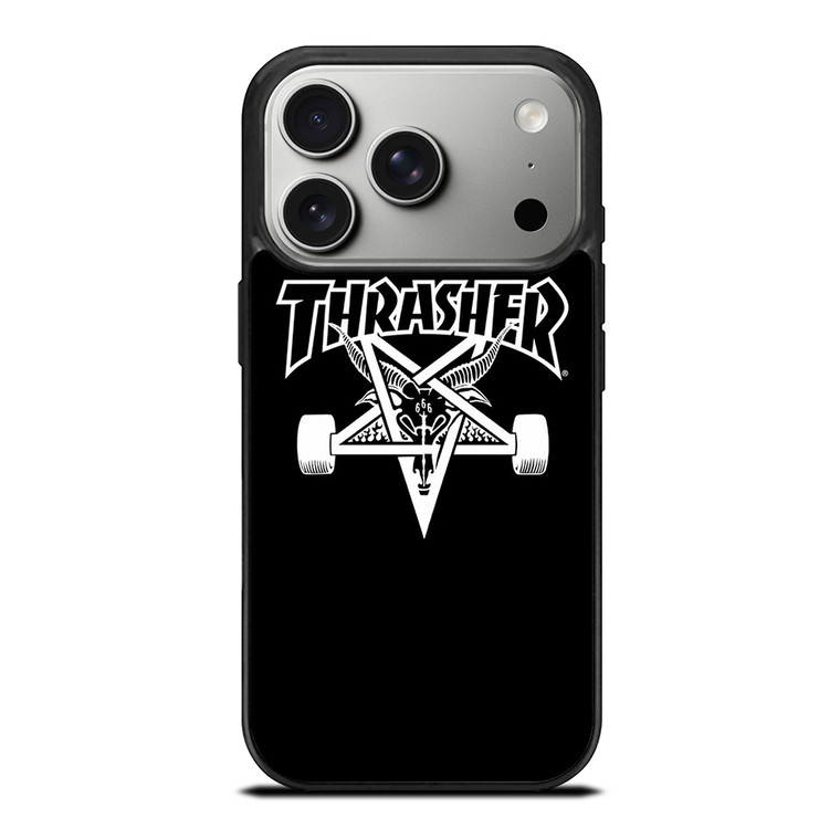 THRASER SKATEBOARD BLACK iPhone 17 Pro Case Cover