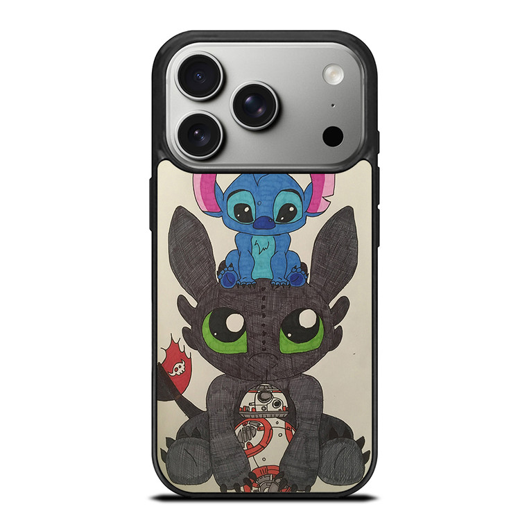 TOOTHLESS AND STITCH iPhone 17 Pro Case Cover