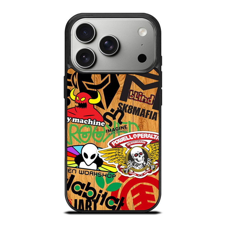 TOY MACHINE STICKER SKATEBOARD iPhone 17 Pro Case Cover