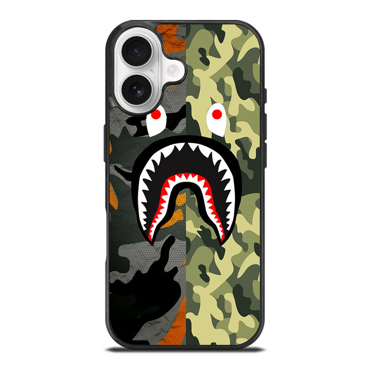 BAPE CAMO SHARK iPhone 17 Case Cover