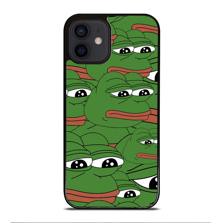 PEPE THE SMUG FROG PATTERN iPhone 12 Mini Case Cover
