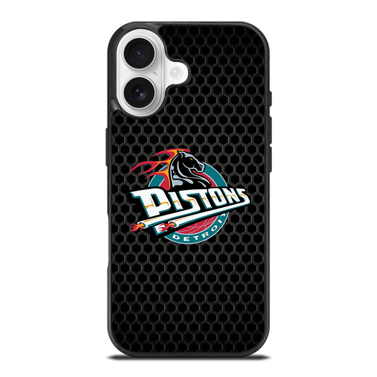 DETROIT PISTONS METAL LOGO iPhone 17 Case Cover