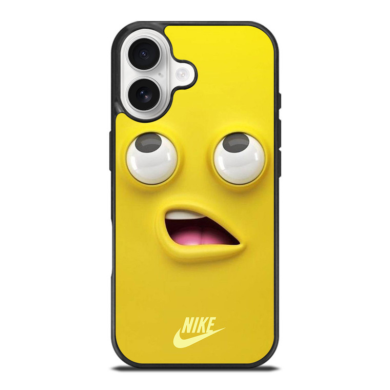 NIKE YELLOW SMILE EMOTICON iPhone 17 Case Cover