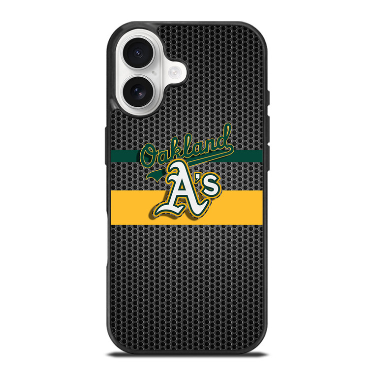 OAKLAND ATHLETICS METAL LOGO iPhone 17 Case Cover