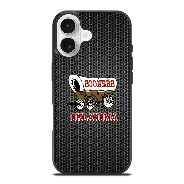 OKLAHOMA SOONERS METAL LOGO iPhone 17 Case Cover