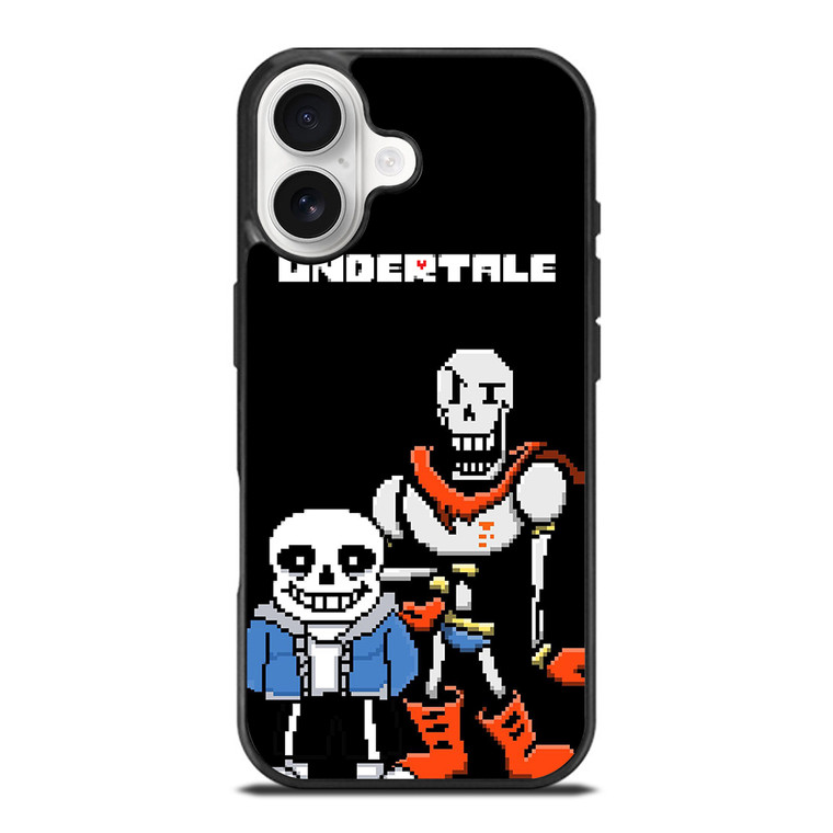 PAPYRUS AND SANS UNDERTALE 8BIT iPhone 17 Case Cover