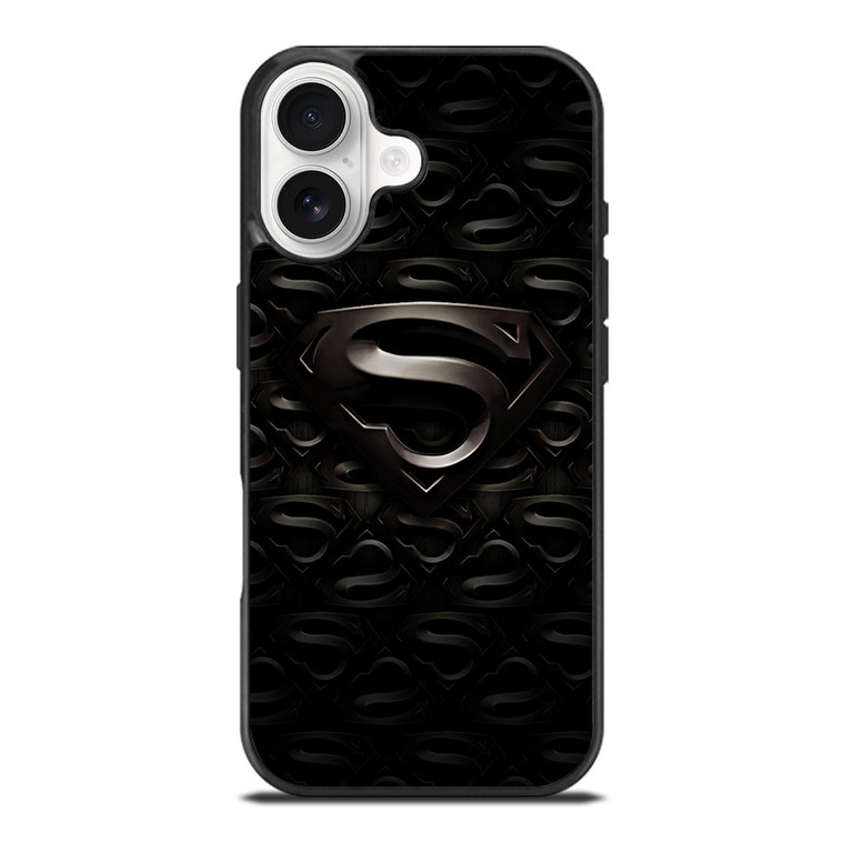 SUPERMAN BLACK LOGO iPhone 17 Case Cover