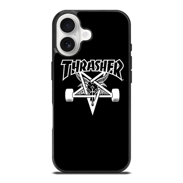 THRASER SKATEBOARD BLACK iPhone 17 Case Cover