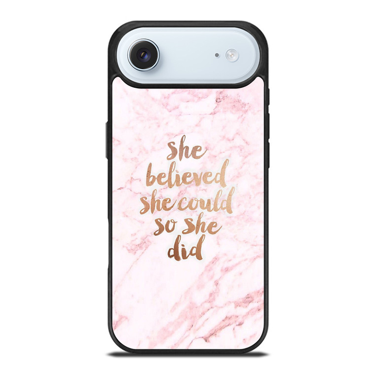 BELIEVE IN YOURSELF MARBLE iPhone Air Case Cover
