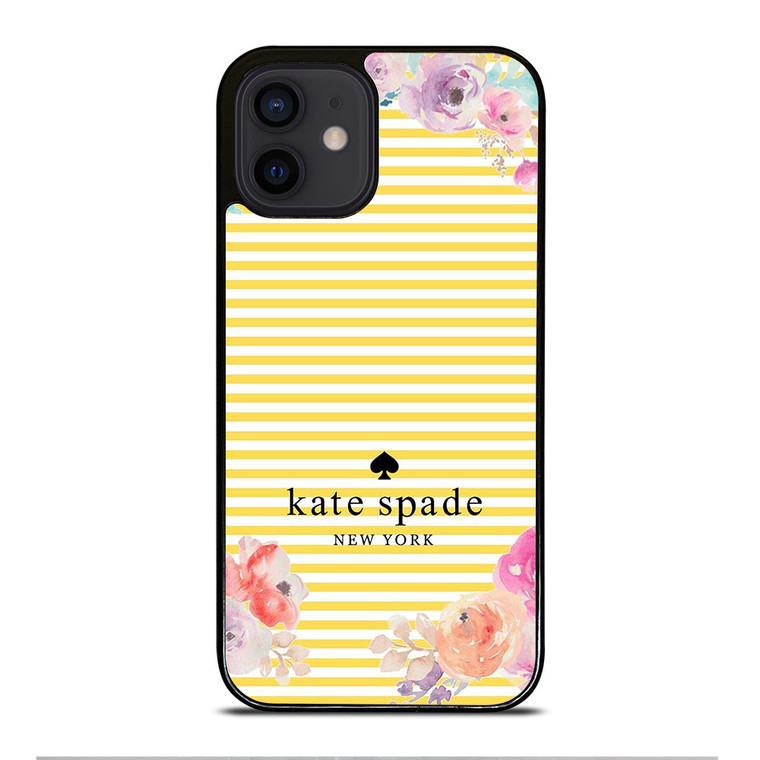 KATE SPADE FLOWER STRIPE iPhone 12 Mini Case Cover