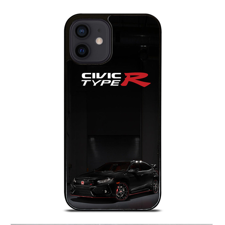 HONDA CIVIC BLACK CAR iPhone 12 Mini Case Cover