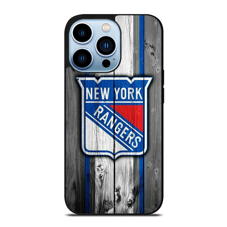 NEW YORK RANGERS WOODEN iPhone 13 Pro Max Case Cover
