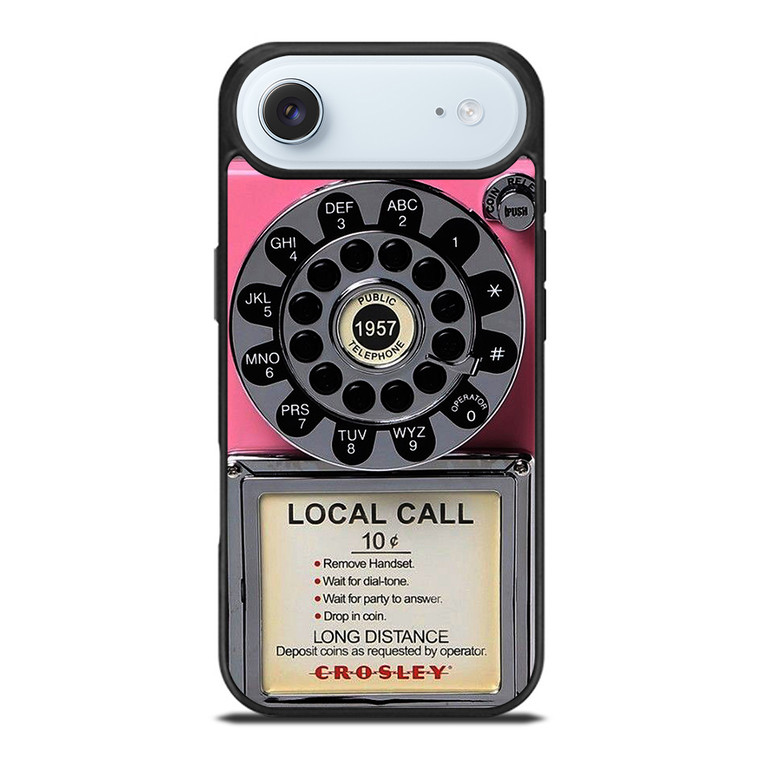 VINTAGE RETRO PAYPHONE PINK iPhone Air Case Cover VINTAGE RETRO PAYPHONE PINK iPhone Air Case Cover