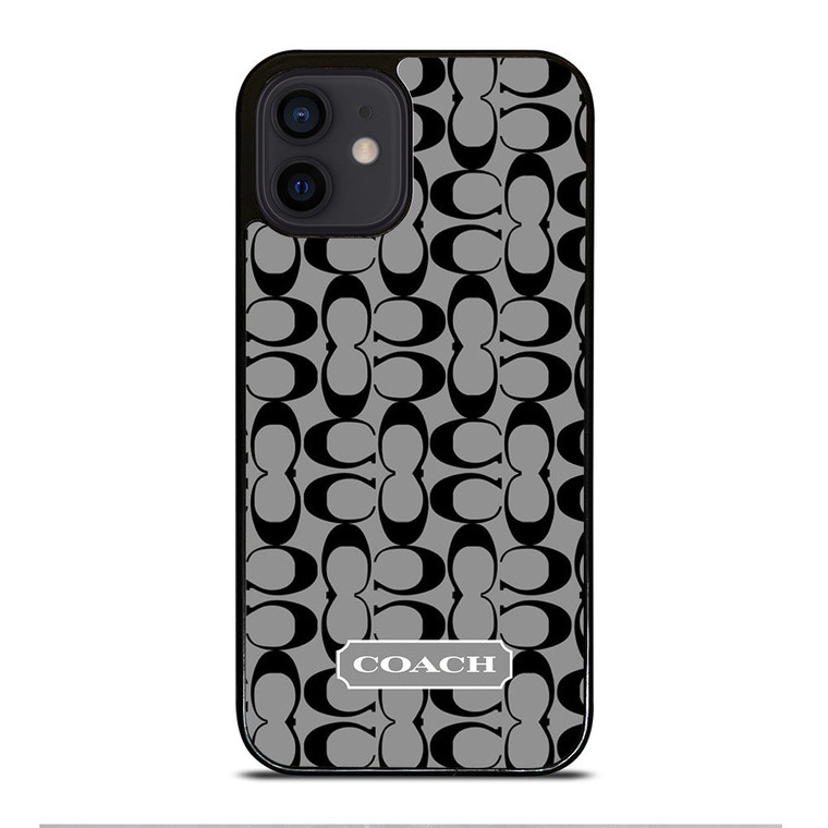 COACH GRAY iPhone 12 Mini Case Cover