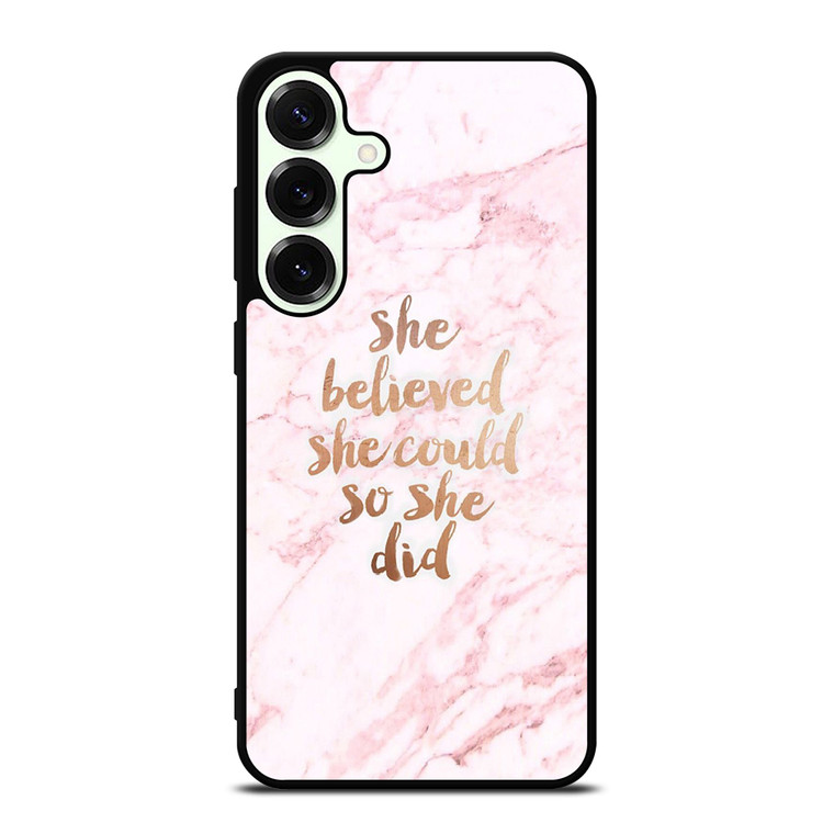 BELIEVE IN YOURSELF MARBLE Samsung Galaxy S26 Plus Case Cover