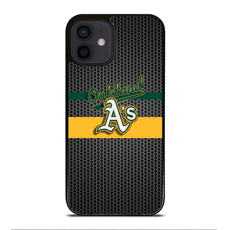 OAKLAND ATHLETICS METAL LOGO iPhone 12 Mini Case Cover