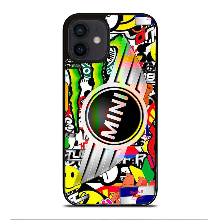 MINI COOPER STICKER BOMB iPhone 12 Mini Case Cover