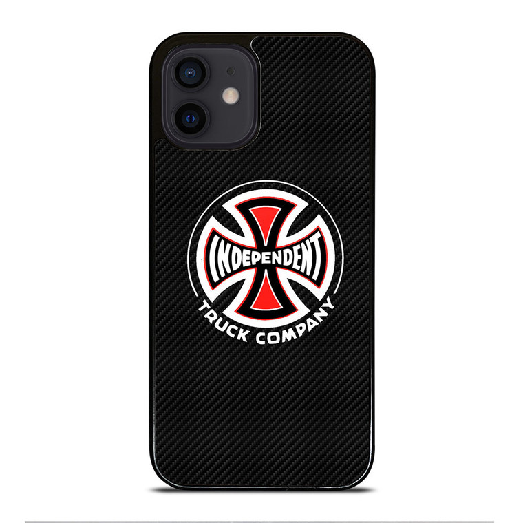 INDEPENDENT TRUCK COMPANY LOGO CARBON iPhone 12 Mini Case Cover