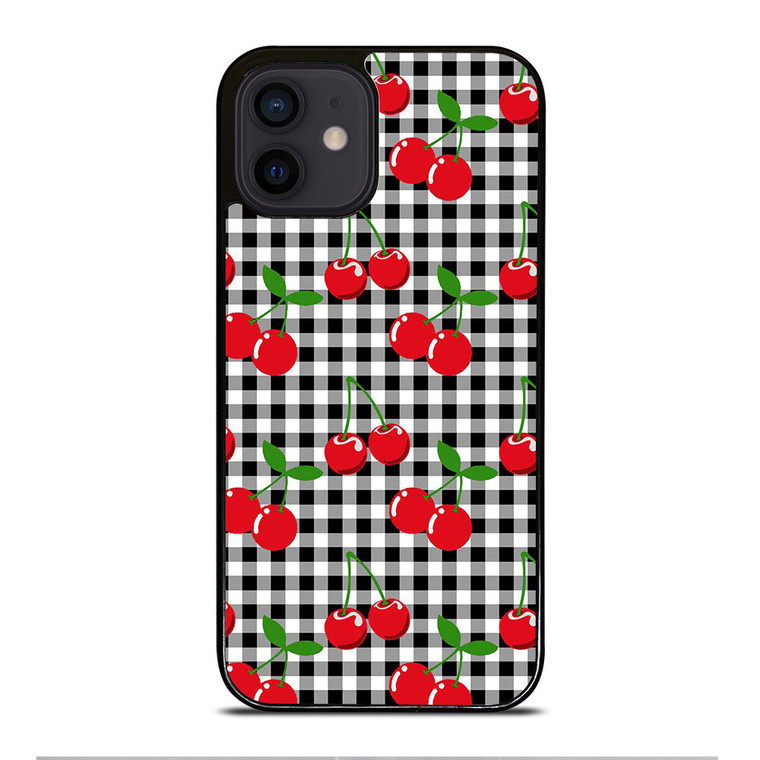 CHECKED CHERRY iPhone 12 Mini Case Cover