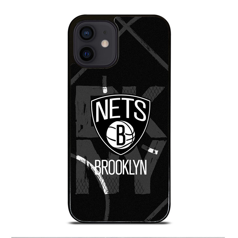 BROOKLYN NETS NBA TEAM LOGO iPhone 12 Mini Case Cover