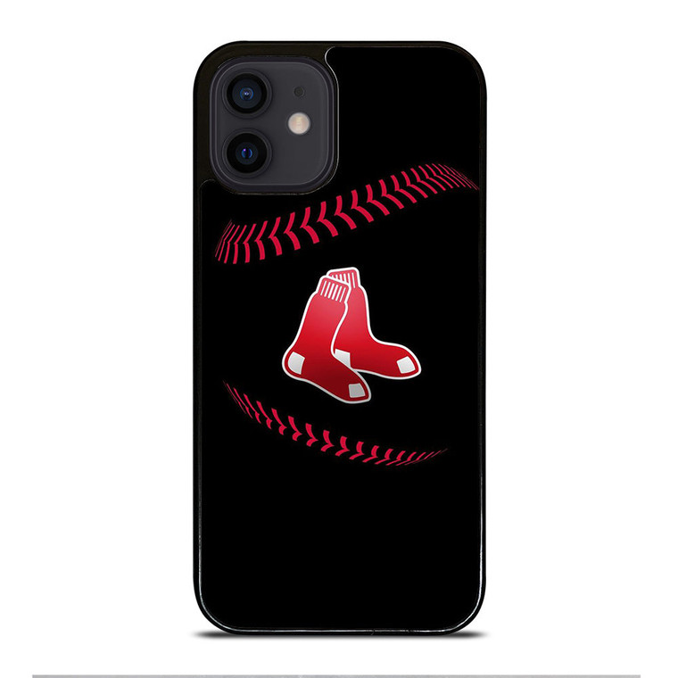 BOSTON RED SOX BLACK LOGO iPhone 12 Mini Case Cover