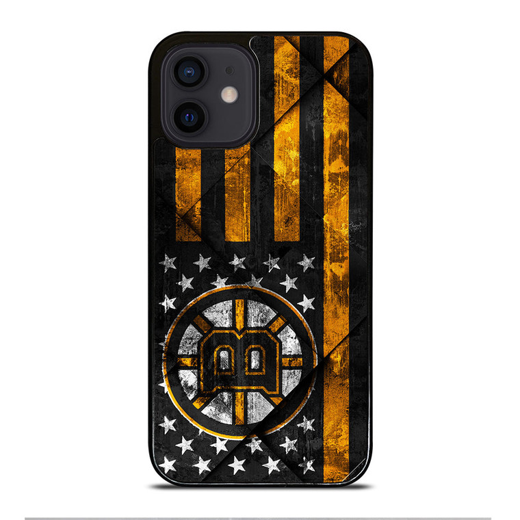 BOSTON BRUINS BLACK AND GOLD iPhone 12 Mini Case Cover