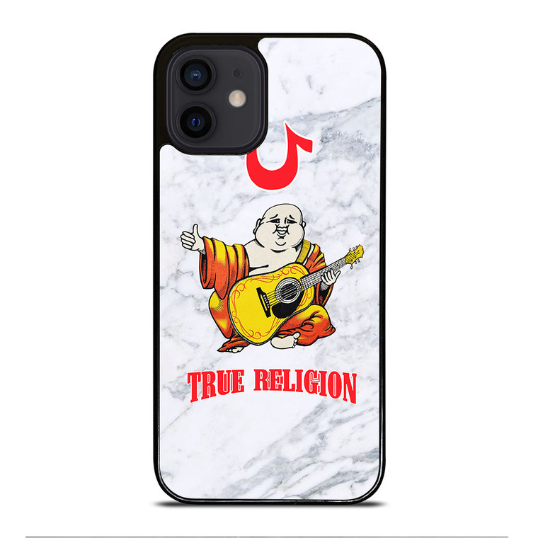 BIG BUDDHA TRUE RELIGION MARBLE iPhone 12 Mini Case Cover