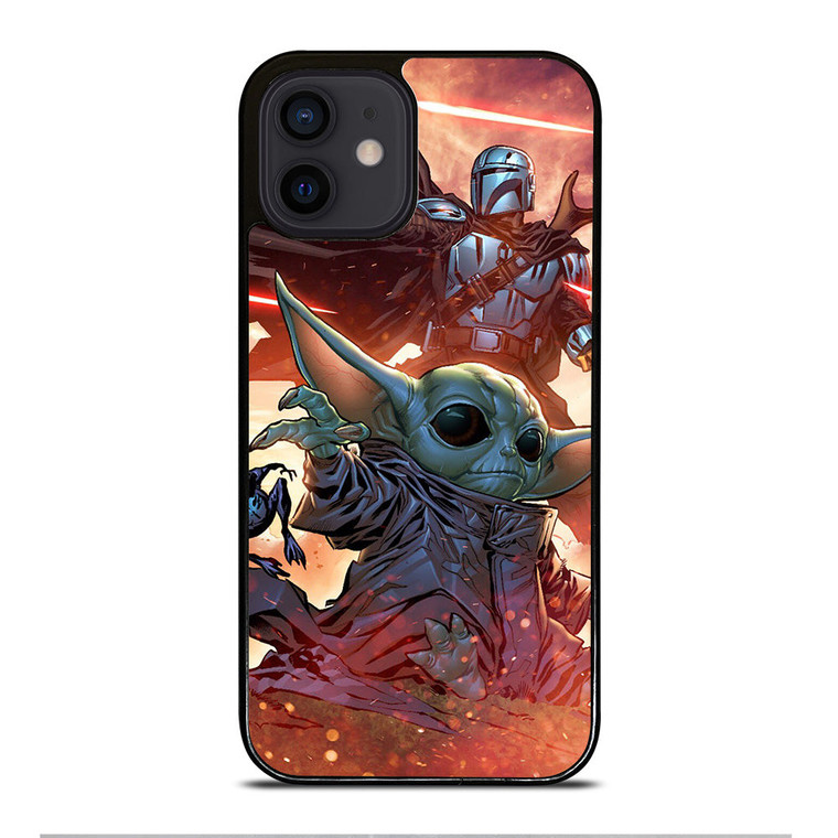 BABY YODA AND THE MANDALORIAN 2 iPhone 12 Mini Case Cover