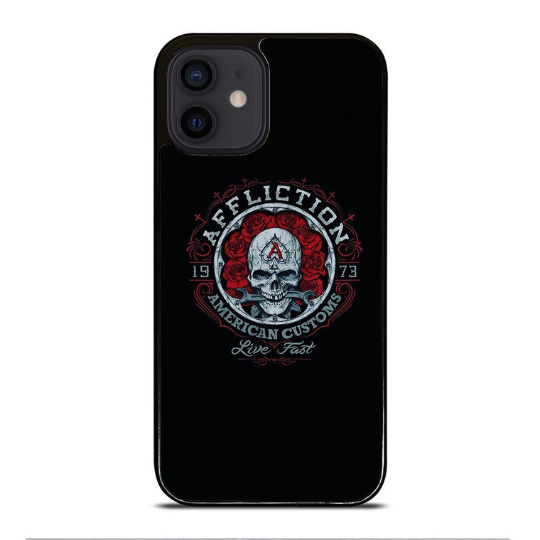 AFFLICTION SKULL ROSE iPhone 12 Mini Case Cover