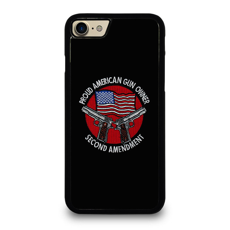 SECOND AMENDMENT AMERICAN GUN LOGO iPhone 7 / 8 Case Cover