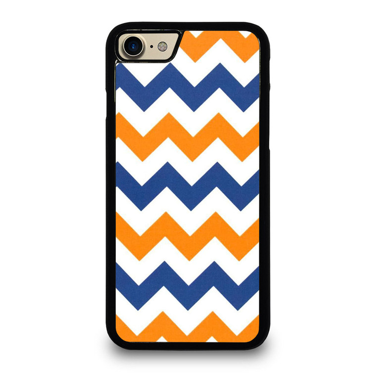 RILEY BLAKE ORANGE AND BLUE STRIPE iPhone 7 / 8 Case Cover