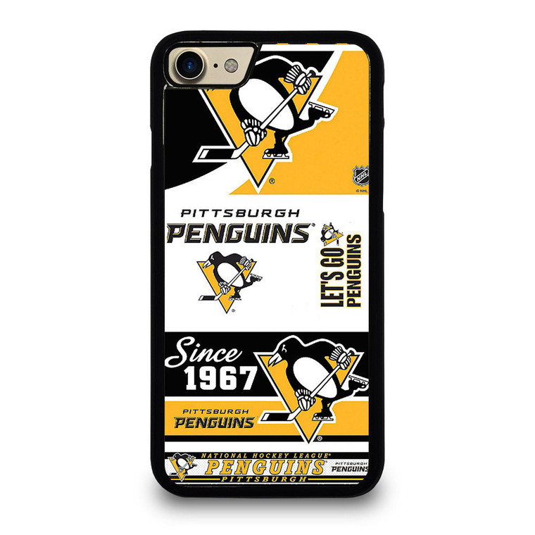 PITTSBURGH PENGUINS LOGO COLLAGE iPhone 7 / 8 Case Cover