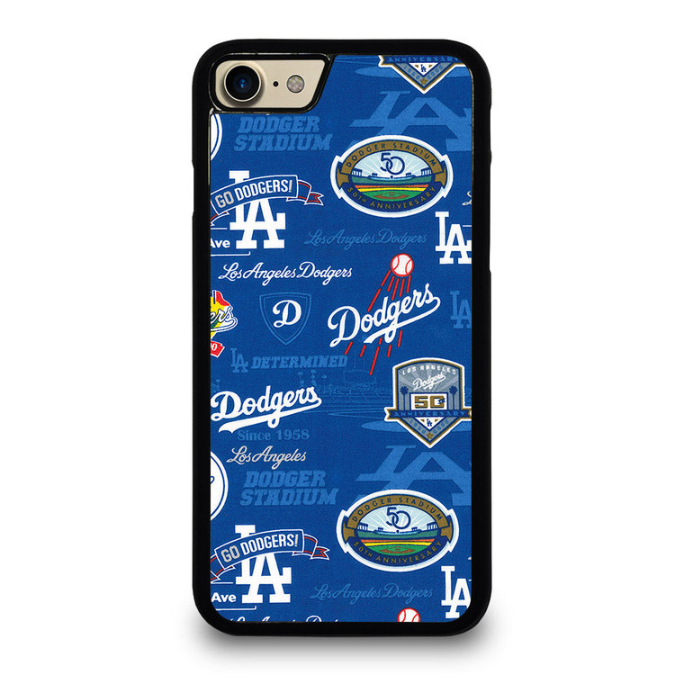 LOS ANGELES DODGERS LOGO COLLAGE iPhone 7 / 8 Case Cover