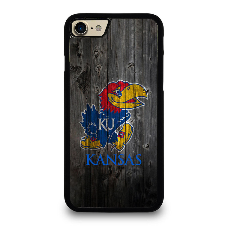 KANSAS JAYHAWKS WOODEN LOGO iPhone 7 / 8 Case Cover