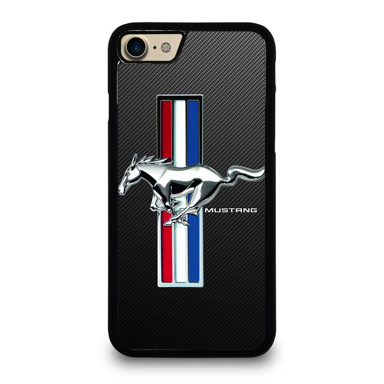 FORD MUSTANG GT LOGO CARBON iPhone 7 / 8 Case Cover