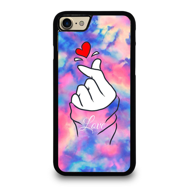 CUTE HEART FINGER MARBLE iPhone 7 / 8 Case Cover