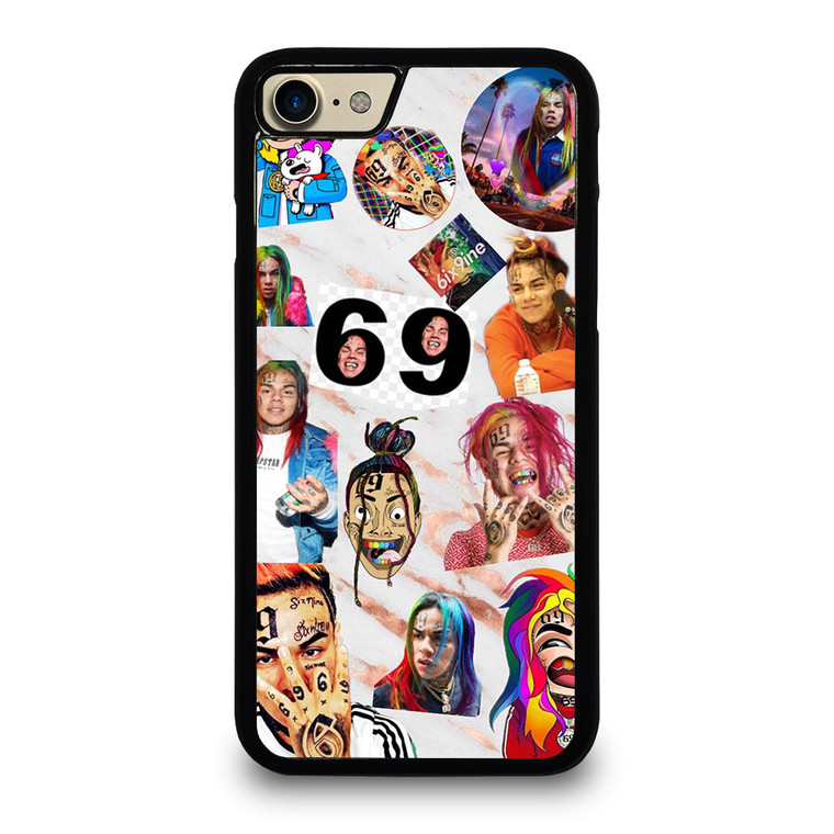 6IX9INE RAPPER COLLAGE iPhone 7 / 8 Case Cover