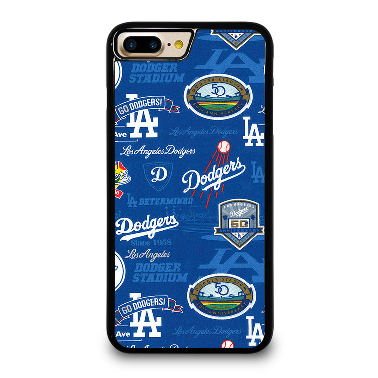 LOS ANGELES DODGERS LOGO COLLAGE iPhone 7 / 8 Plus Case Cover