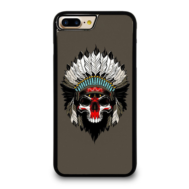 INDIAN FEATHER SKULL iPhone 7 / 8 Plus Case Cover