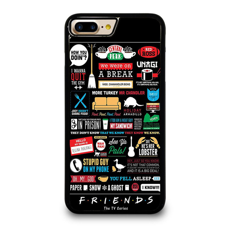 FRIENDS TV SERIES COLLAGE iPhone 7 / 8 Plus Case Cover