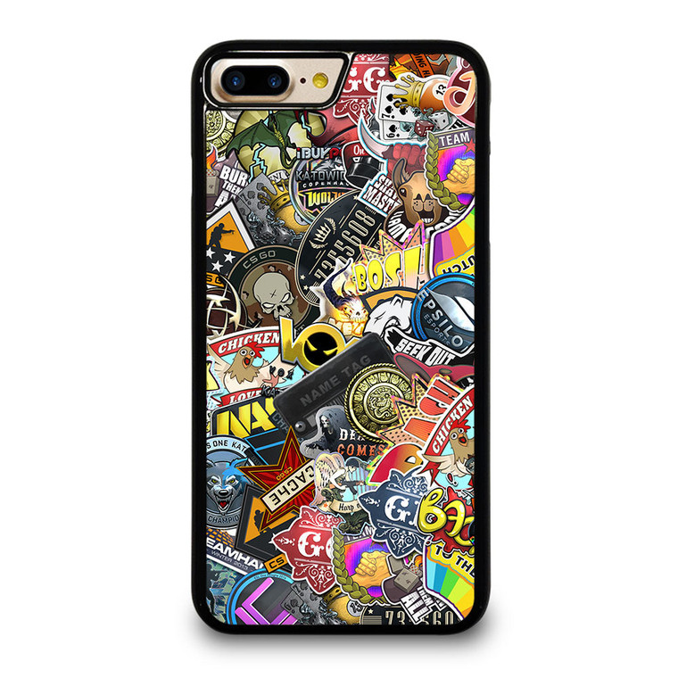 CSGO STICKER BOMB iPhone 7 / 8 Plus Case Cover