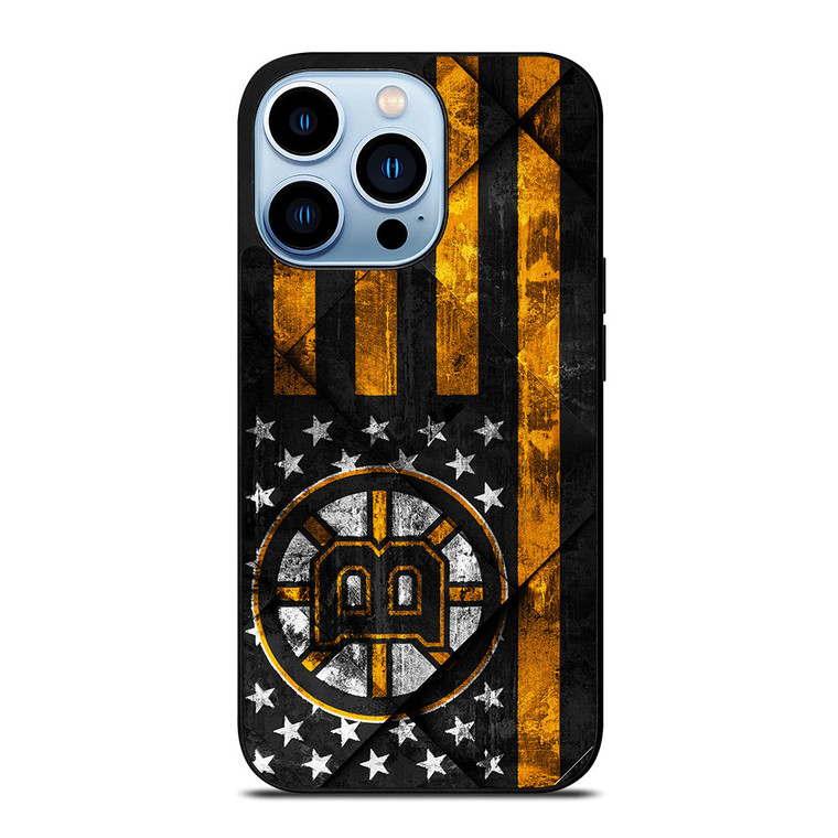 BOSTON BRUINS BLACK AND GOLD iPhone 13 Pro Max Case Cover