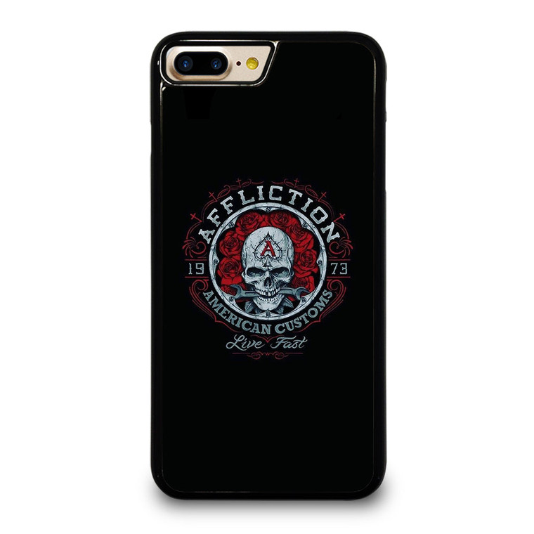 AFFLICTION SKULL ROSE iPhone 7 / 8 Plus Case Cover