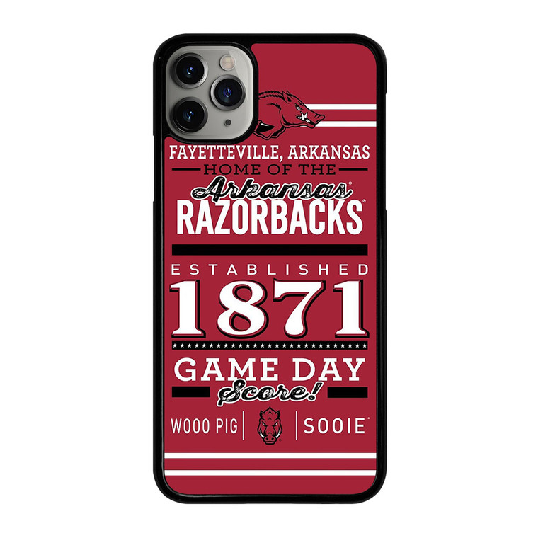 ARKANSAS RAZORBACKS 1871 iPhone 11 Pro Max Case Cover