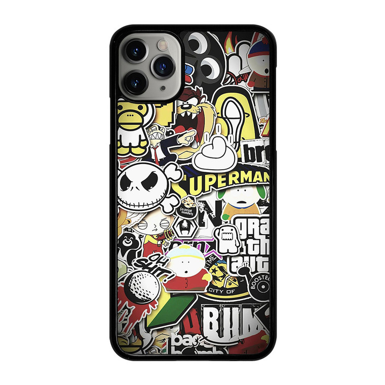 BAPE STICKER BOMB iPhone 11 Pro Max Case Cover