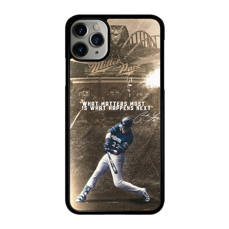 CHRISTIAN YELICH MILWAUKEE BREWERS QUOTE iPhone 11 Pro Max Case Cover
