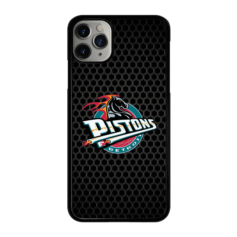 DETROIT PISTONS METAL LOGO iPhone 11 Pro Max Case Cover