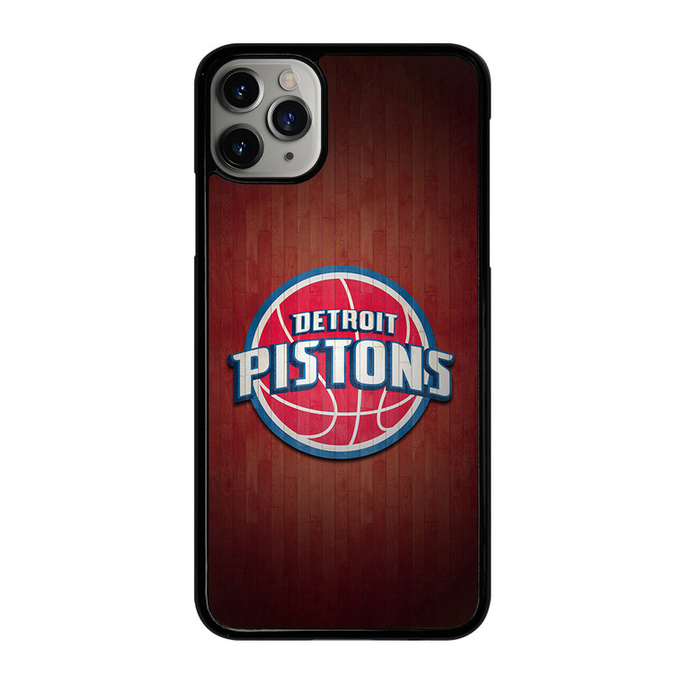 DETROIT PISTONS WOODEN LOGO iPhone 11 Pro Max Case Cover