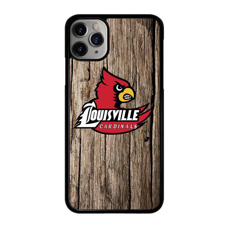 LOUISVILLE CARDINALS WOODEN iPhone 11 Pro Max Case Cover
