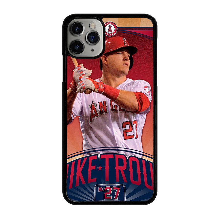 MIKE TROUT LOS ANGELES ANGELS 27 iPhone 11 Pro Max Case Cover